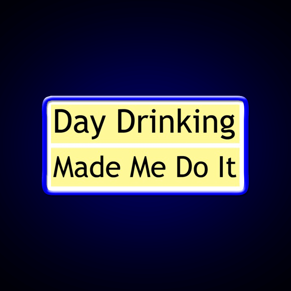 Drinking Made Me Do It Whiskey Lover Whiskey Drink Bar Led Neon Sign Rgb Color - Shineneon