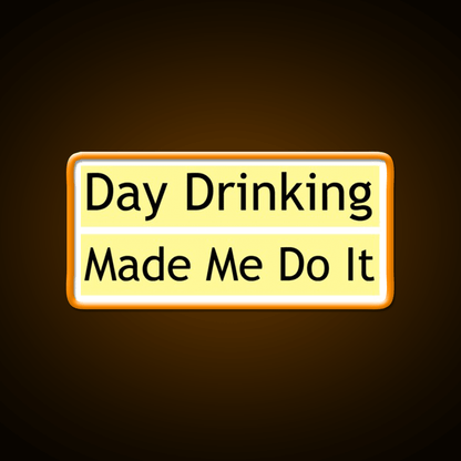 Drinking Made Me Do It Whiskey Lover Whiskey Drink Bar Led Neon Sign Rgb Color - Shineneon