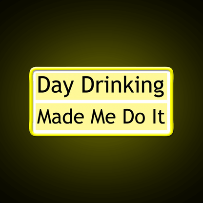 Drinking Made Me Do It Whiskey Lover Whiskey Drink Bar Led Neon Sign Rgb Color - Shineneon