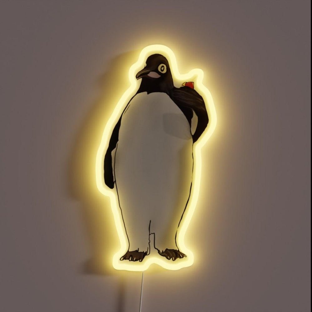 Drinking Penguin Billy Madison Sorry To Interrupt Rgb Led Neon Sign - Shineneon