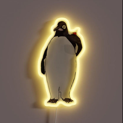 Drinking Penguin Billy Madison Sorry To Interrupt Rgb Led Neon Sign - Shineneon