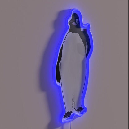 Drinking Penguin Billy Madison Sorry To Interrupt Rgb Led Neon Sign - Shineneon