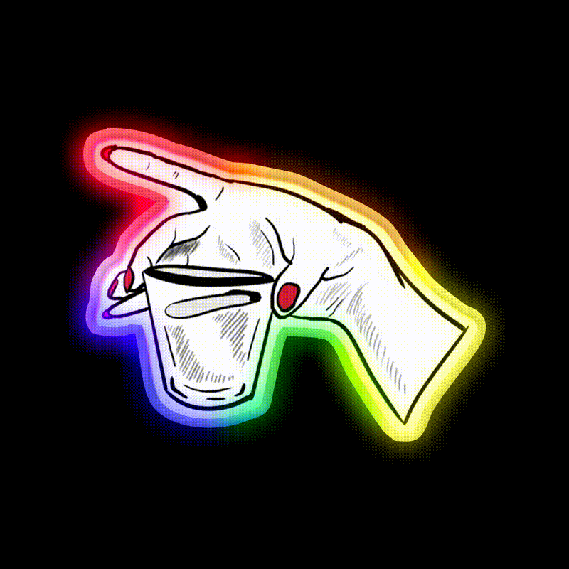 Drinking Shooters Man Cave Bar Led Neon Sign Rgb Color