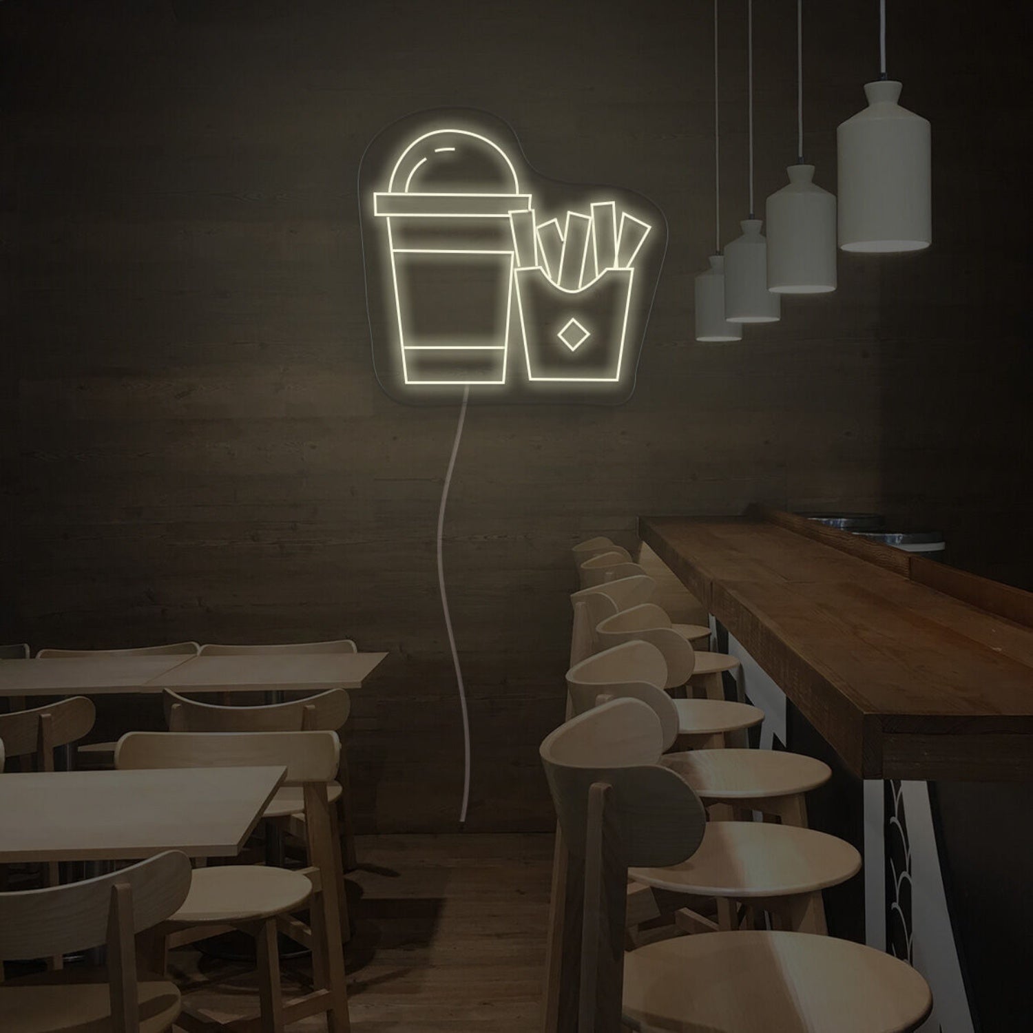 Drinks And Frenchfried Led Neon Sign | Shineneon