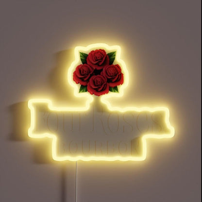 Drinks Four Roses Bourbon Rgb Led Neon Sign - Shineneon