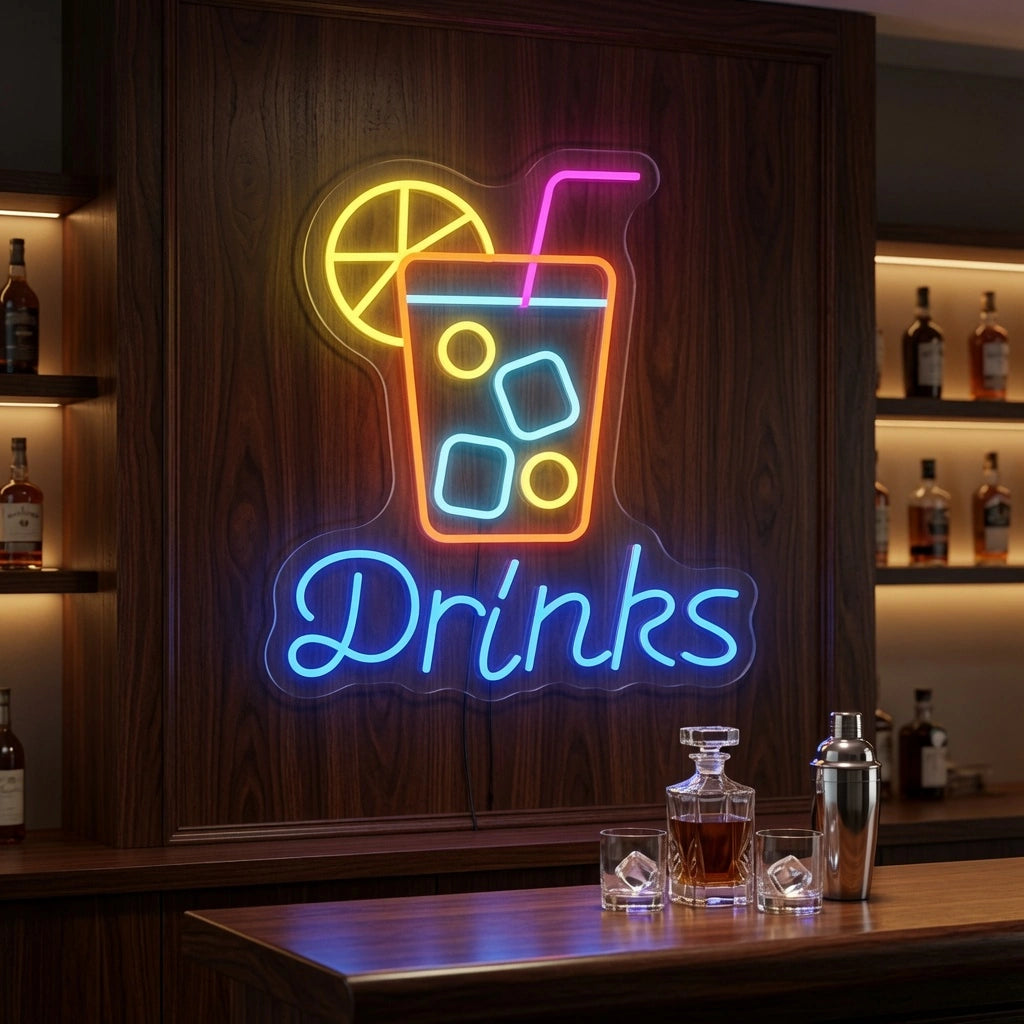 Drinks LED Neon Sign Wall Neon Sign - 02 High-Converting Product Image
