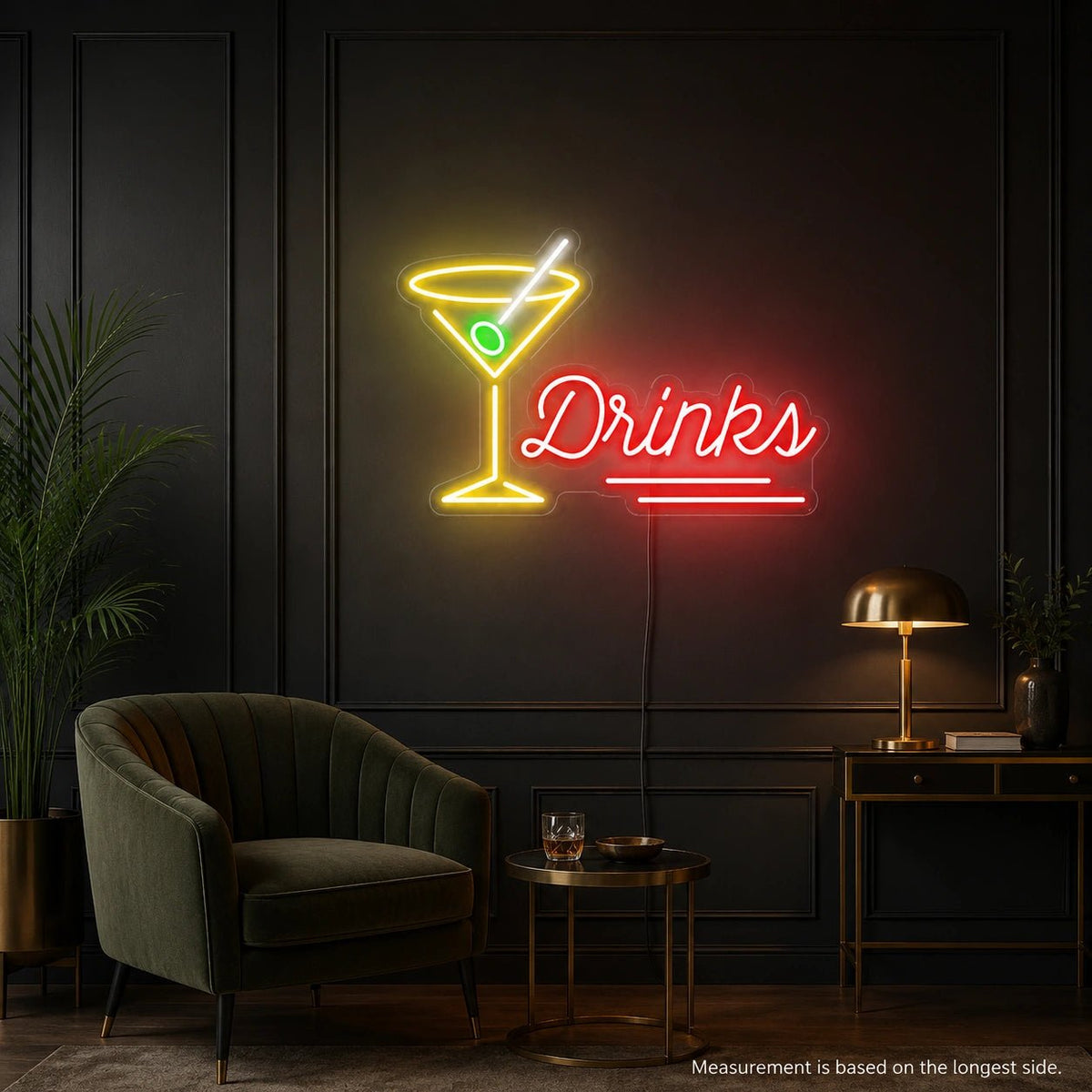Drinks Martini Glass LED Neon Sign - Shineneon