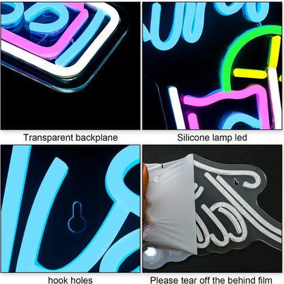 Drinks Neon Cocktail Cup With Lemon Bubbles Led Neon Sign For Cafe Bar Home Decor | Shineneon