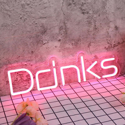 Drinks Red Led Neon Sign - Shineneon