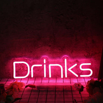 Drinks Red Led Neon Sign - Shineneon