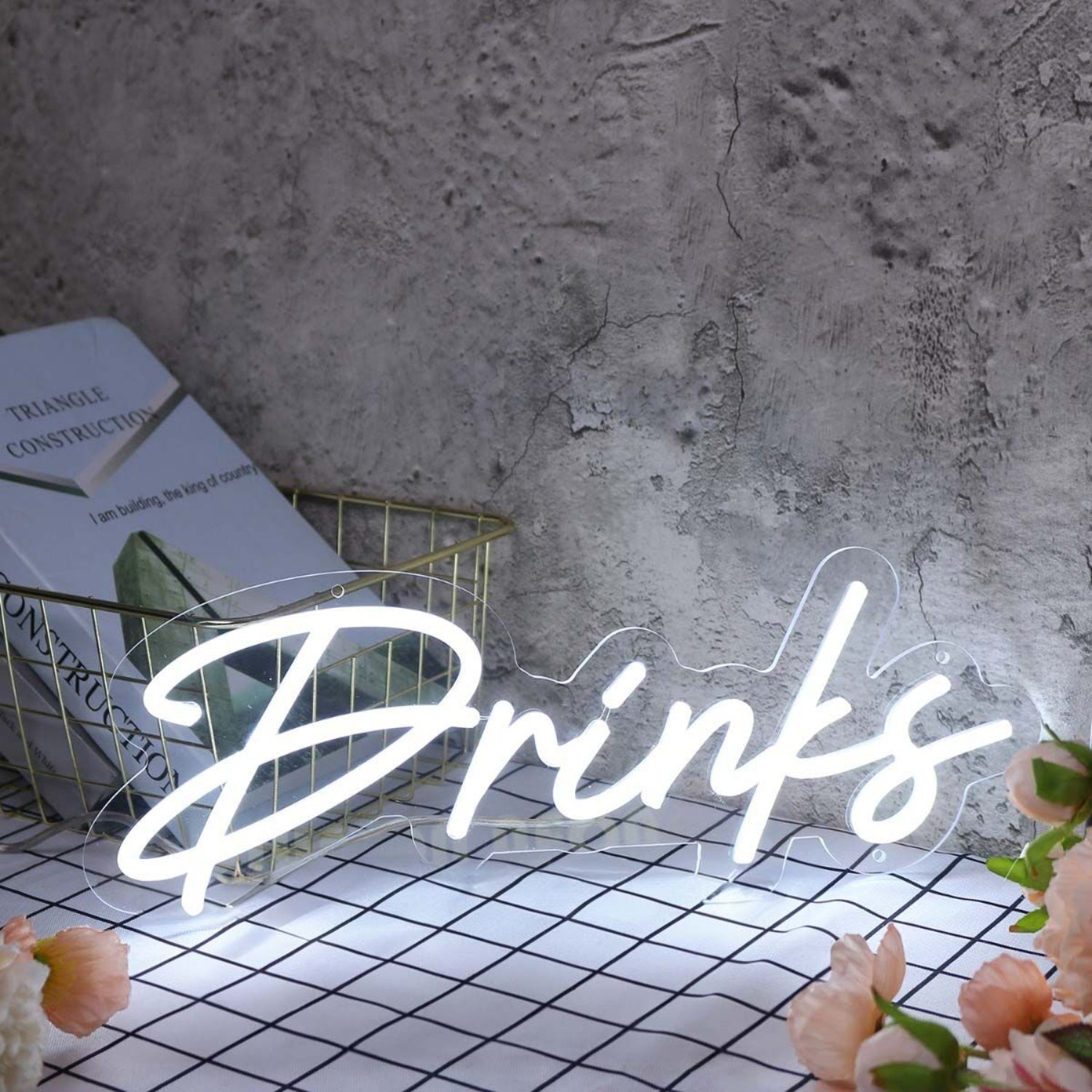 Drinks White Led Neon Sign | Shineneon