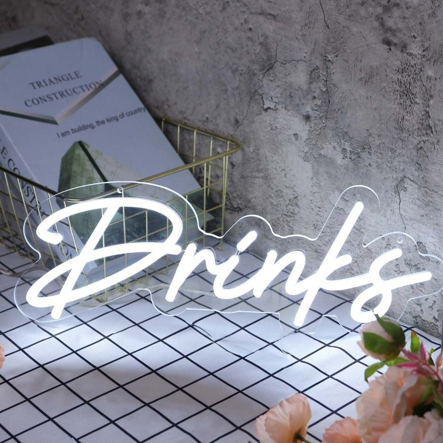 Drinks White Led Neon Sign | Shineneon