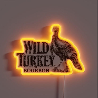 Drinks Wild Turkey Bourbon Rgb Led Neon Sign - Shineneon