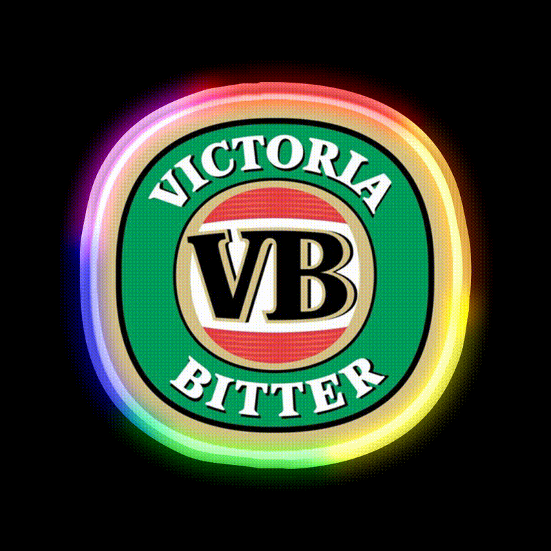 Drinks With Canned Green Beer Essential Beer Bar Decor Led Neon Sign Rgb Color - LED neon sign close-up detail