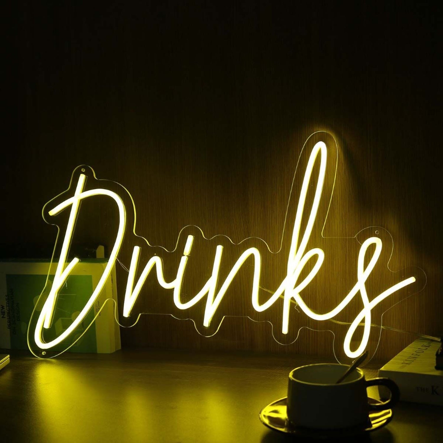 Drinks Yellow Led Neon Sign - Shineneon
