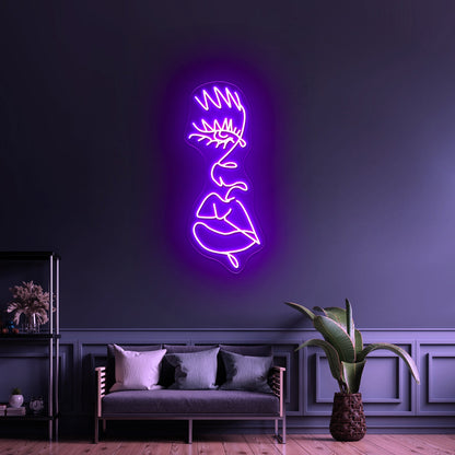 Drip Face Modern Aesthetic Neon Signs - Shineneon