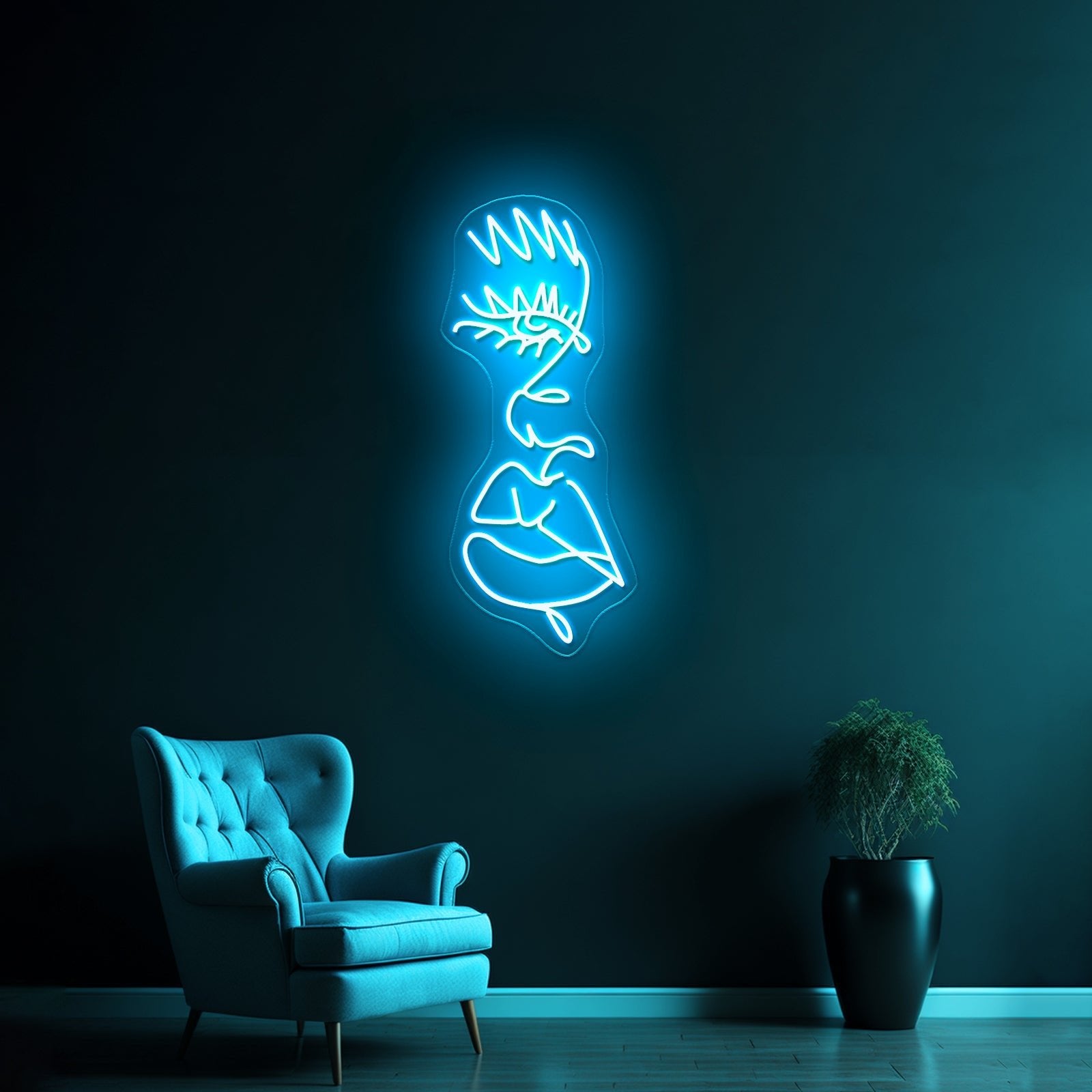 Drip Face Modern Aesthetic Neon Signs - Shineneon