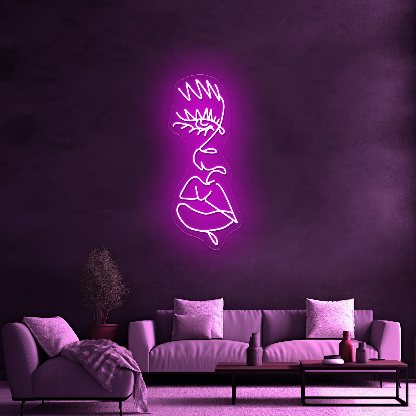 Drip Face Modern Aesthetic Neon Signs - Shineneon