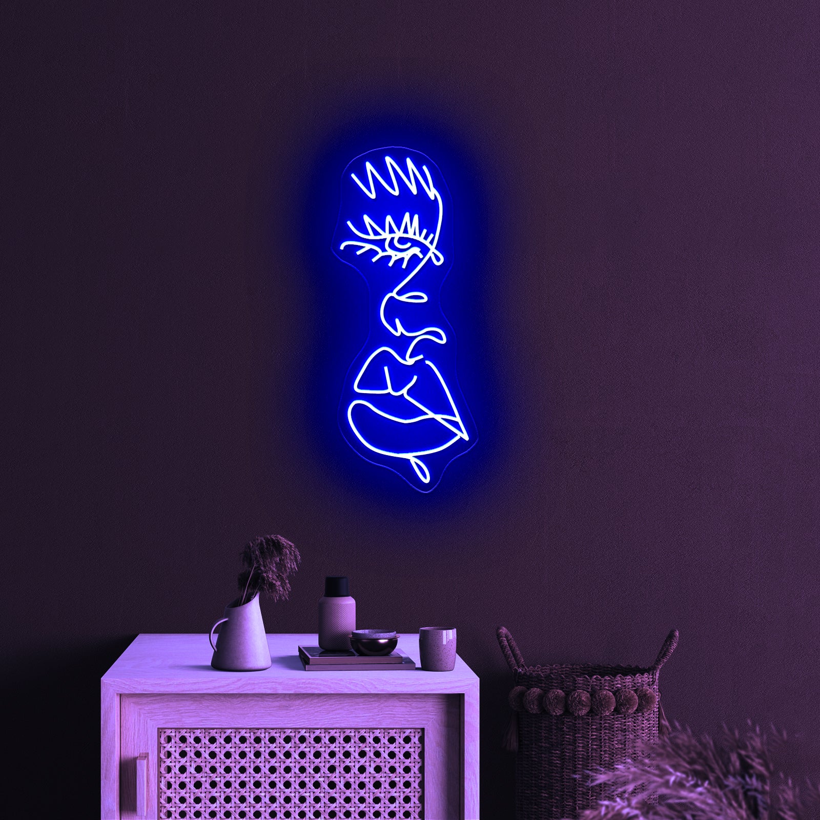 Drip Face Modern Aesthetic Neon Signs