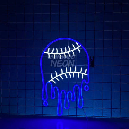 Dripping Baseball Led Neon Sign | Shineneon
