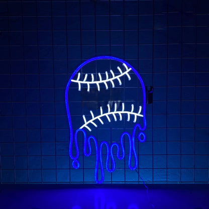 Dripping Baseball Led Neon Sign Baseball Lover Gifts | Shineneon