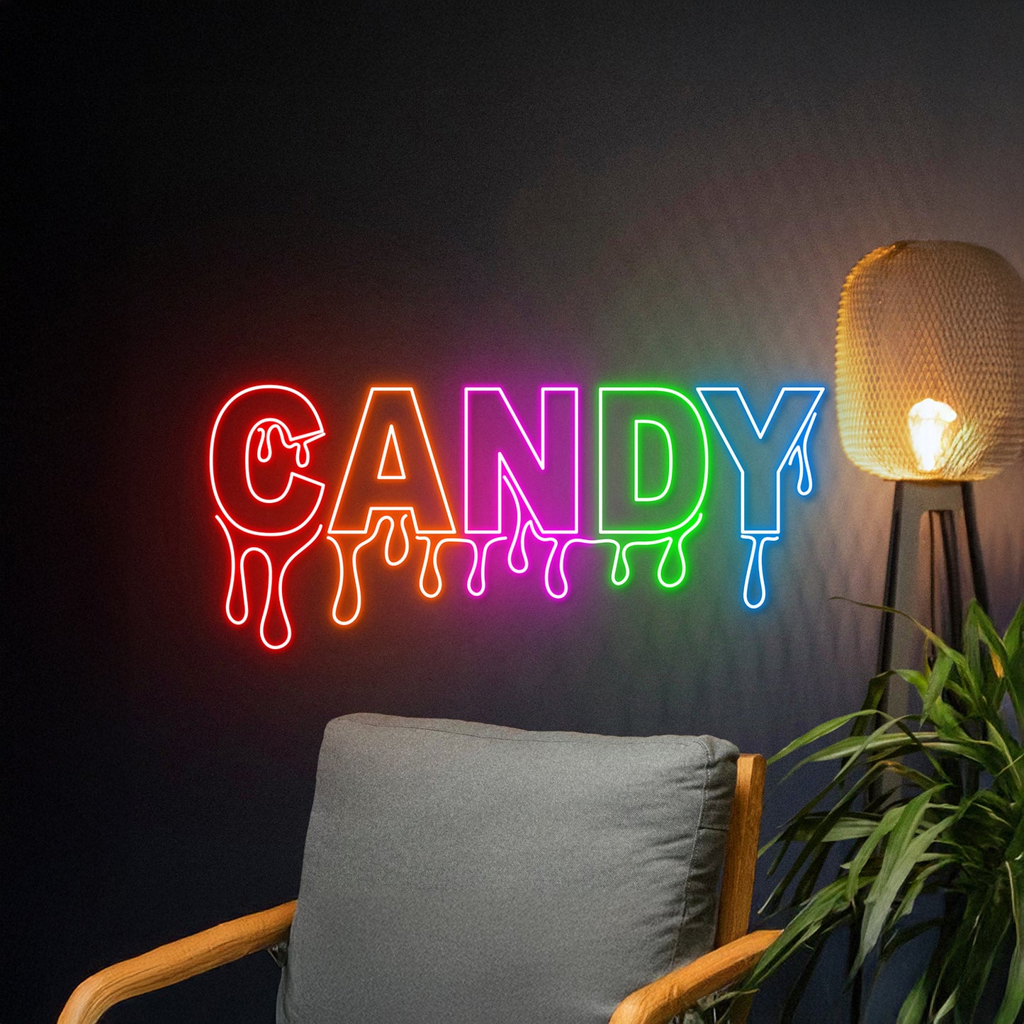 Dripping Candy Neon Sign