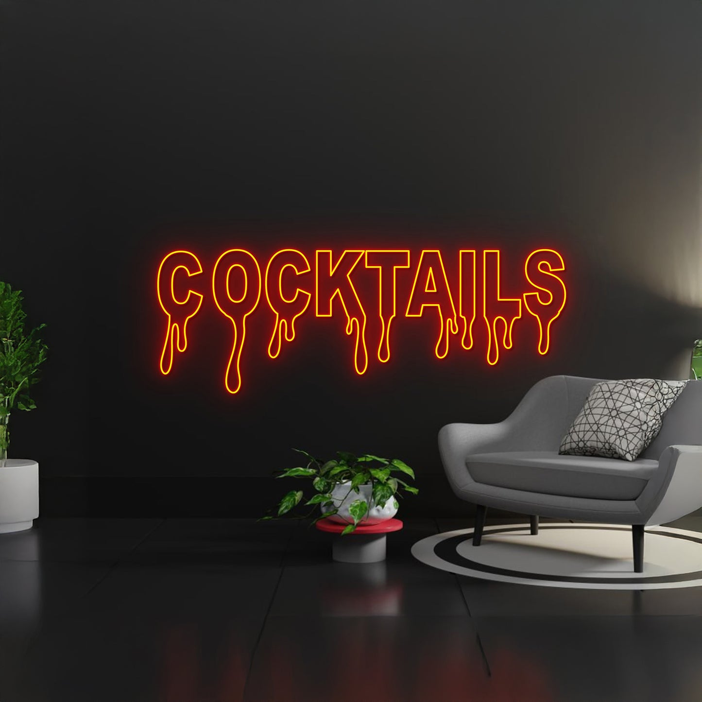 Dripping Cocktails Neon Signs