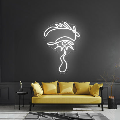 Dripping Eye By Girl Neon Light Wall Art Led Sign - Shineneon