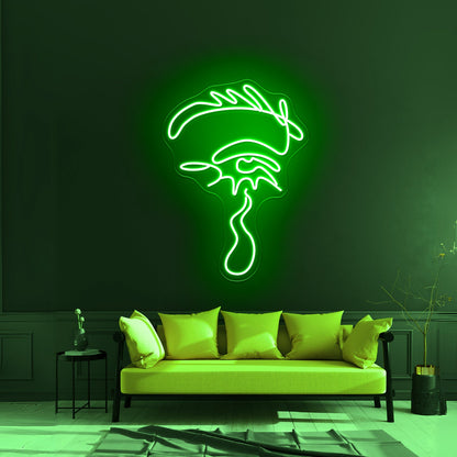Dripping Eye By Girl Neon Light Wall Art Led Sign - Shineneon