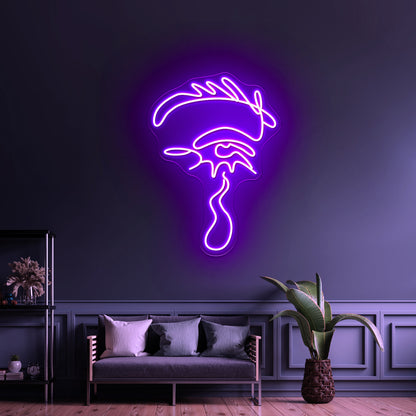 Dripping Eye By Girl Neon Light Wall Art Led Sign