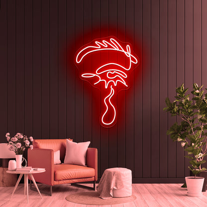 Dripping Eye By Girl Neon Light Wall Art Led Sign