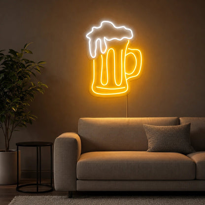 Dripping Foam Beer Mug LED Neon Sign - Shineneon