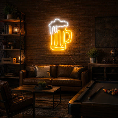 Dripping Foam Beer Mug LED Neon Sign - Shineneon