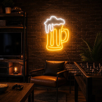 Dripping Foam Beer Mug LED Neon Sign - Shineneon