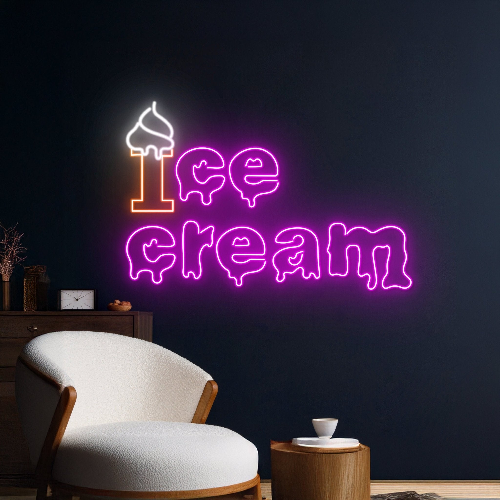 Dripping Ice Cream Led Neon Sign - Shineneon