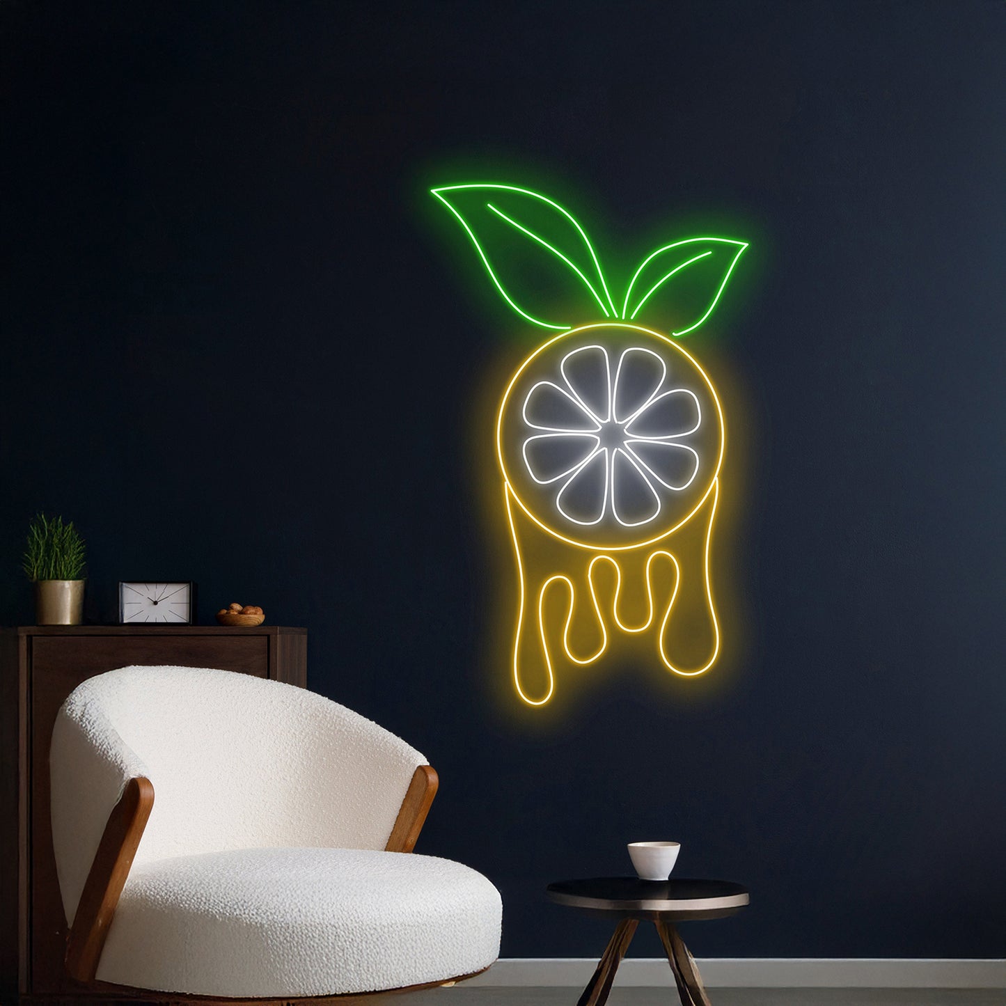 Dripping Lemon Neon Sign