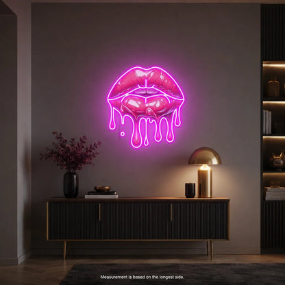 Dripping Lips LED Neon Sign - Shineneon