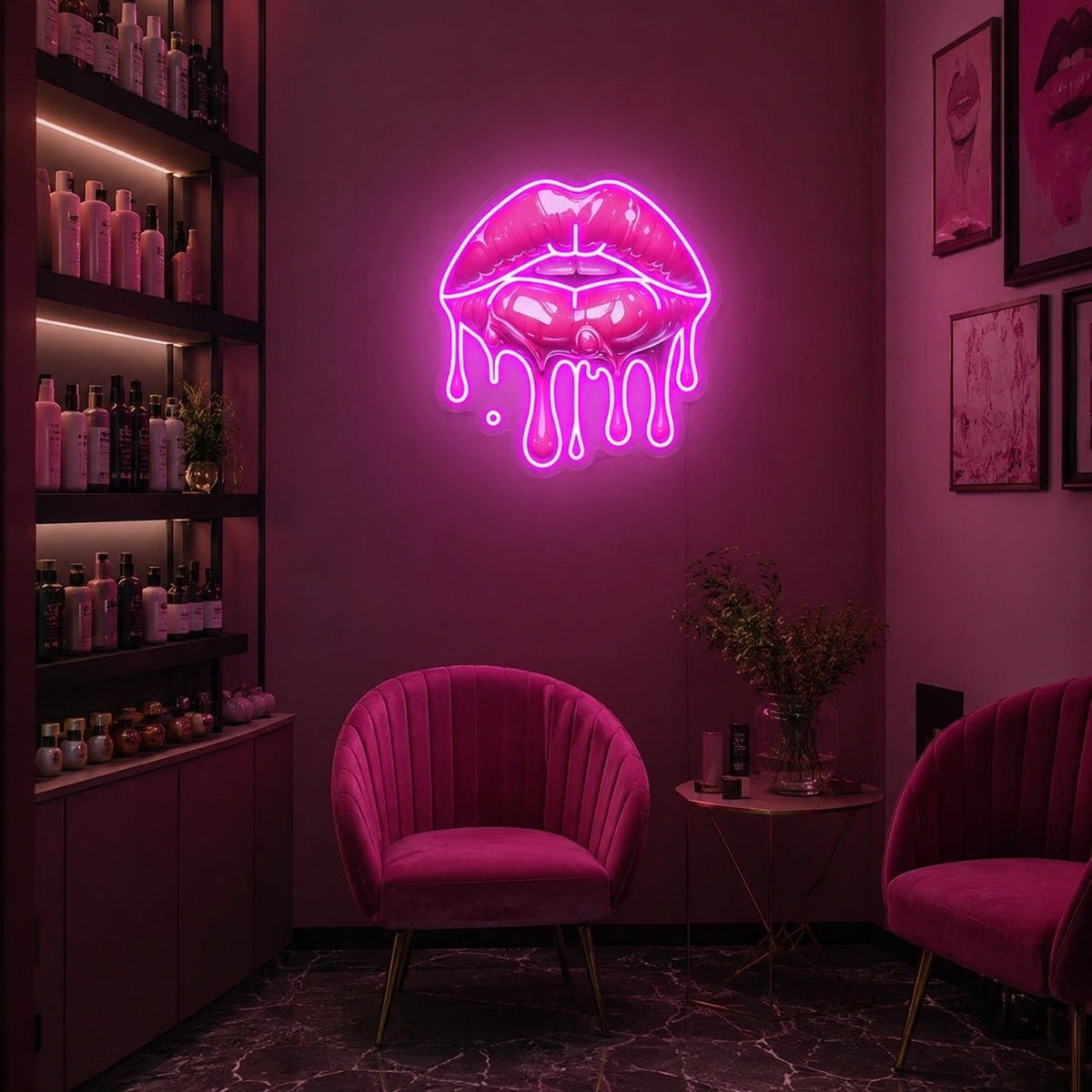 Dripping Lips LED Neon Sign - Shineneon
