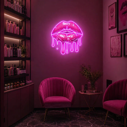 Dripping Lips LED Neon Sign - Shineneon