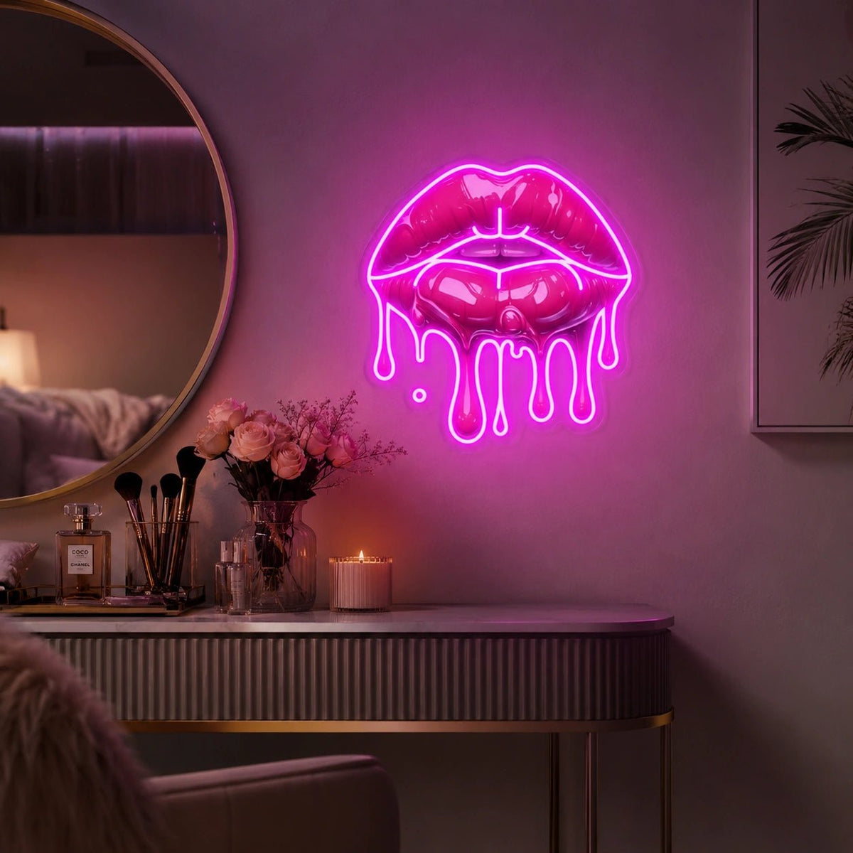 Dripping Lips LED Neon Sign - Shineneon