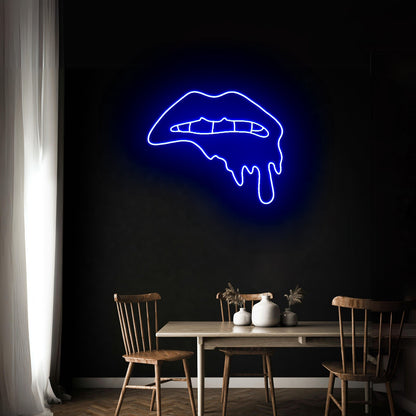 Dripping Lips Sexy Wall Decor Led Neon Sign - Shineneon