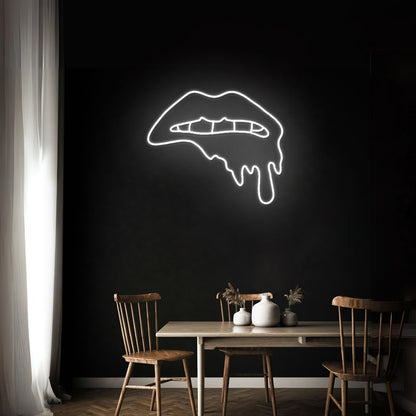 Dripping Lips Sexy Wall Decor Led Neon Sign - Shineneon