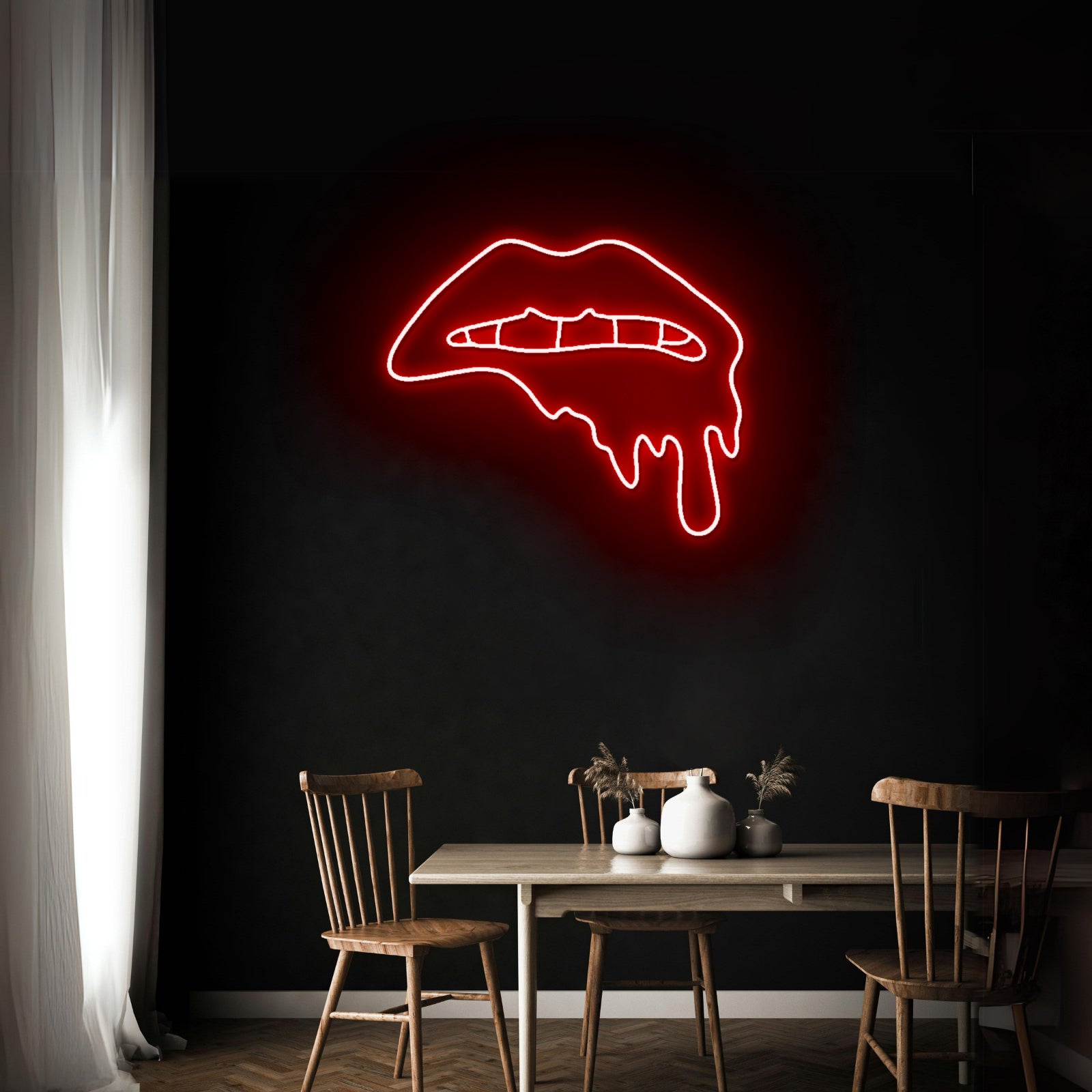 Dripping Lips Sexy Wall Decor Led Neon Sign