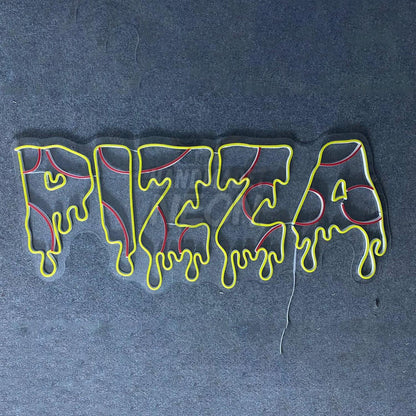 Dripping Pizza Signboard Led Sign Open Italian Retaurant Decor | Shineneon