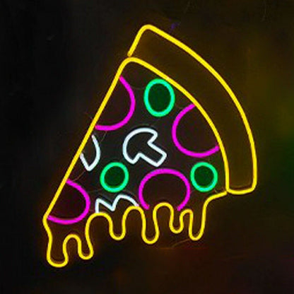Dripping Pizza Slice Led Neon Sign | Shineneon