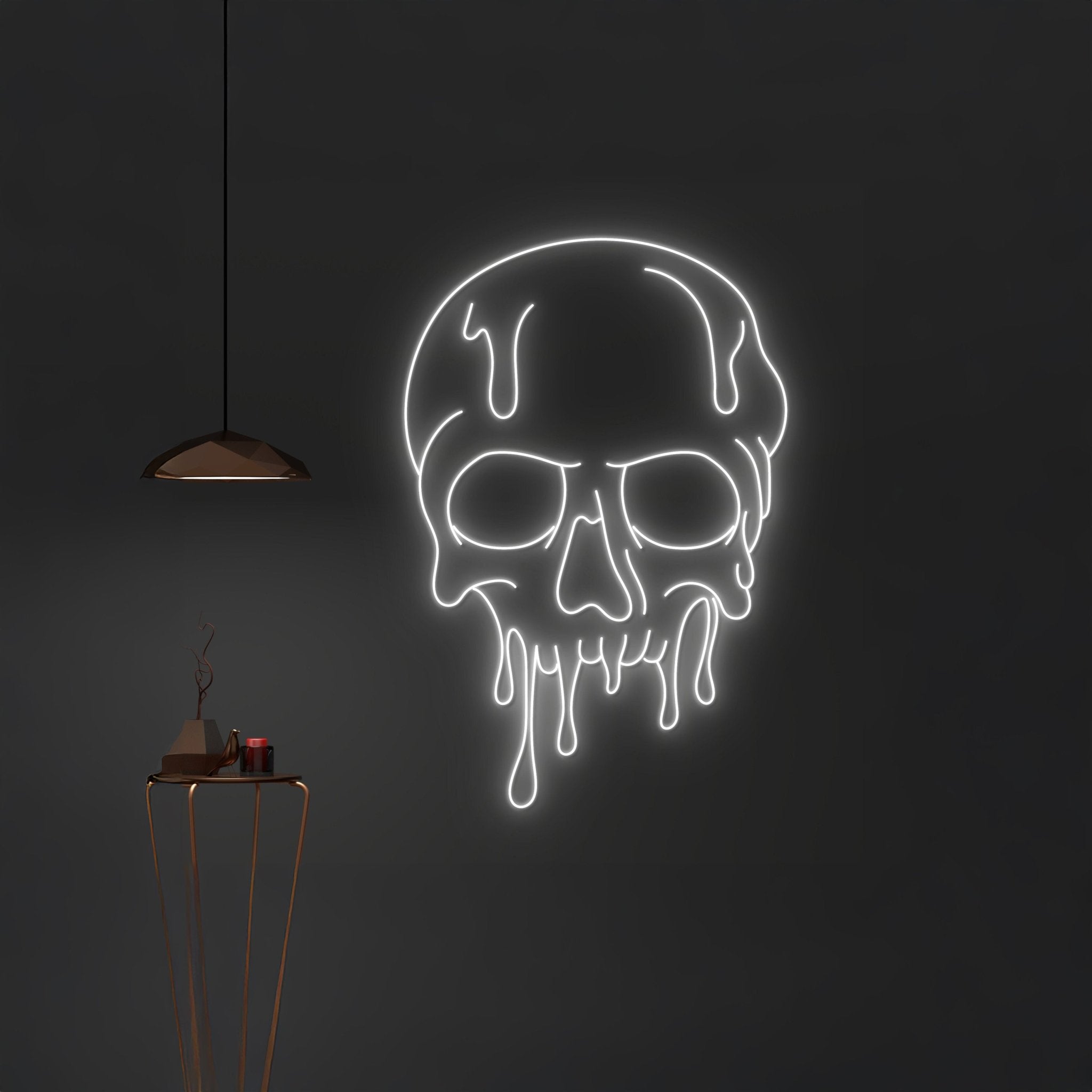 Dripping Skull Neon Sign - Shineneon