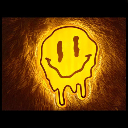 Dripping Smile Led Neon Sign For Indoor Wall Art | Shineneon