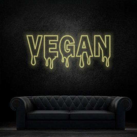 Dripping Vegan Led Sign