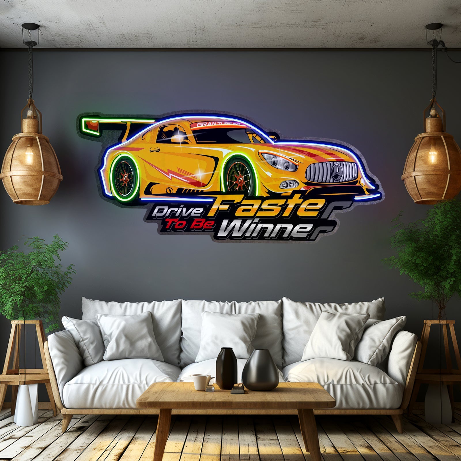 Drive Faster Led Neon Sign Light Custom Led Signs - Shineneon