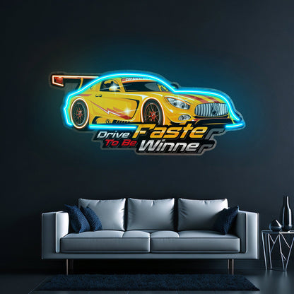 Drive Faster Led Neon Sign Light Custom Led Signs - Shineneon
